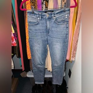 Express High Rise Ankle Jean Legging Size 2 Short